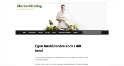 Desktop Screenshot of mariasmiddag.se